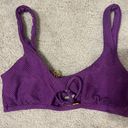 Luli Fama Purple Ocean Scoop Neck cut out top and bottom bathing suit set by -new Photo 6