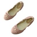 Michael Kors Michael  Leather Juliette Bow Ballet Flats Blush Pink Size 7 NWT Photo 1