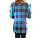 Vintage Blue  & Pink Plaid Blazer Size 12 Photo 2