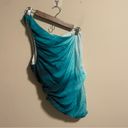 La Blanca NWT  Ocean One Shoulder One Piece Swimsuit Ombre Shirred- Size 10 Photo 4