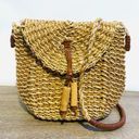 Krass&co Vintage G.H.Bass &  wicker/straw boho crossbody bag Photo 0