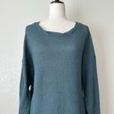 Umgee  Green Waffle Knit Oversized Sweater Photo 1