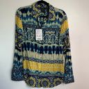 Desigual NWT  Ethnic Laos Patchwork Button Up Shirt Photo 2