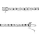 Brilliance NIB Haus of  .925 Silver 1.0 Cttw Diamond Facet Bezel Tennis Bracelet Photo 1