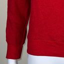 Treasure & Bond  Wide Neck On/Off Shoulder Red Sweatshirt Photo 2