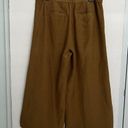 J.Jill  Linen Wide Leg Cropped Pants Brown MEDIUM Womens Photo 7