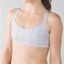 Lululemon  Free To Be Bra Wild Dottie Eyelet White Black Size 4 Photo 0