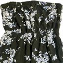 Old Navy EUC  Strapless Floral Maxi Dress, Size Medium, Black, Blue & White Multi Photo 3