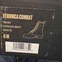 Veronica Combat Frye Boots White Size 6 Photo 4