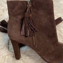 Anne Klein  iflex Caroline Womens Size
10 Brown Suede Ankle Tassel Zip Booties Photo 3