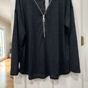 Soft Surroundings NWT! Women’s  Valentina Zip Sweater Black Size 2X Photo 2