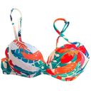 Raisin's  Juniors' Printed Moonshadow Underwire Bikini Top - Riviera Maya Multi L Photo 0