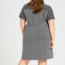 Plus Size Tie Stripe Dress 22/24 Black & White NWT Photo 2