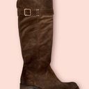 Arturo Chiang  Brown Suede Over the Knee Boots At-Sharin 6 Photo 0