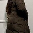 Michael Kors brown long quilted parka jacket Photo 3