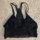 Aerie Black Lace Racerback Bralette Photo 0