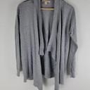 Michael Kors  Zip Shoulder Fly Away Cardigan Gray Long Sleeve Gray Size S Photo 0