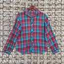 Brooks Vintage 70s Bobbie  plaid long sleeve blouse Photo 0