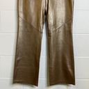 Ralph Lauren RALPH by  Metallic Brown Copper Leather Pants Size 10 Photo 2