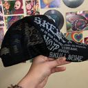 Cyber Y2k Skeleton Hat (Worn Twice) Black Photo 1