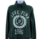 PINK - Victoria's Secret Victoria's Secret PINK Collegiate Style Quarter Zip Up Long Sleeve Pullover Photo 17