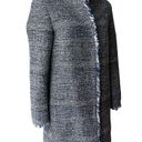 J. McLaughlin  “Walden” Long Line Coat in Denim Tweed, Sz S Photo 5