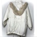 London Fog Towne  Puffer Winter Jacket with Fur Lined Detachable Hood White Photo 3