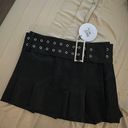 Princess Polly Leather Belted Mini Skirt Photo 2