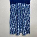 Patagonia Women M Blue White Margot Dress Sleeveless Organic Cotton V Neck Photo 1