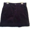 Chelsea and Violet NEW NWT CHELSEA VIOLET Eggplant Plum Purple Corduroy High Waisted Mini Skirt 28 Photo 0