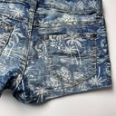 Delia's  Denim Shorts with Palm Prints Sz 00 Photo 13