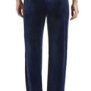 Juicy Couture  Navy Blue Rhinestone Logo Velour Track Pants Photo 3