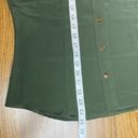 Kathie Lee Collection Vintage  Womens Button Blouse Olive Collared Vest Size M Photo 8