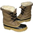 Sorel  Manitou Boots Womens 5 Tan Waterproof Leather Snow Rain Outdoor Winter Photo 0