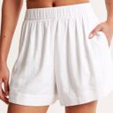 Abercrombie & Fitch  Linen White Ultra High Waisted Shorts Photo 0