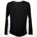 LA Made New  Maternity Long Sleeve V-Neck Wrap Top Knit Jersey Black Photo 8