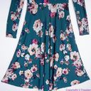 Eliza J  Womens Floral Matte Jersey Long Sleeve Midi Dress, Size 10 Photo 4