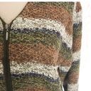 Dress Barn  V- Neck Zip Front Boucle Silk Blend Cardigan Photo 2