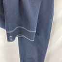 St. John  Sport Capri Jeans Dark wash white stitching size 4 Photo 2