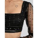 The Saree Room Black Gold Indian Midnight Amelia Lehenga Top XS NWT Photo 10