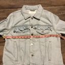 BLANK NYC  Sign Your Name Ruffle Jean Jacket L Photo 9