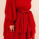 Krass&co Ivy City . Short Cosette Dress in Red Tulle Plus Size 2X Photo 0