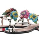 Betsey Johnson New Without Box  Angie Flower Sandals Photo 0