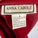 Anna Carol Vintage Skirt Red e Size 8 Photo 5