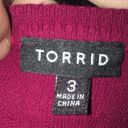 Torrid  3 V-neck sweater with ruched sides Photo 4