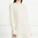 Hill House  Cream The Silvie Sweater Wool Dress Cream Large Photo 3