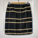 J. McLaughlin  | Elm Ribbon Metallic Tweed Pencil Skirt in Black and Gold Photo 6