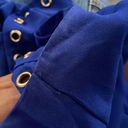 Carmen Marc Valvo  Royal Blue Tank Blouse Size Medium Photo 6