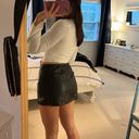 Cotton Candy LA Black Leather Mini Skirt  Photo 2