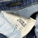 Uniqlo High Rise Wide Straight Leg Dark Wash Frayed Bottom Short  Jeans 32 Photo 2